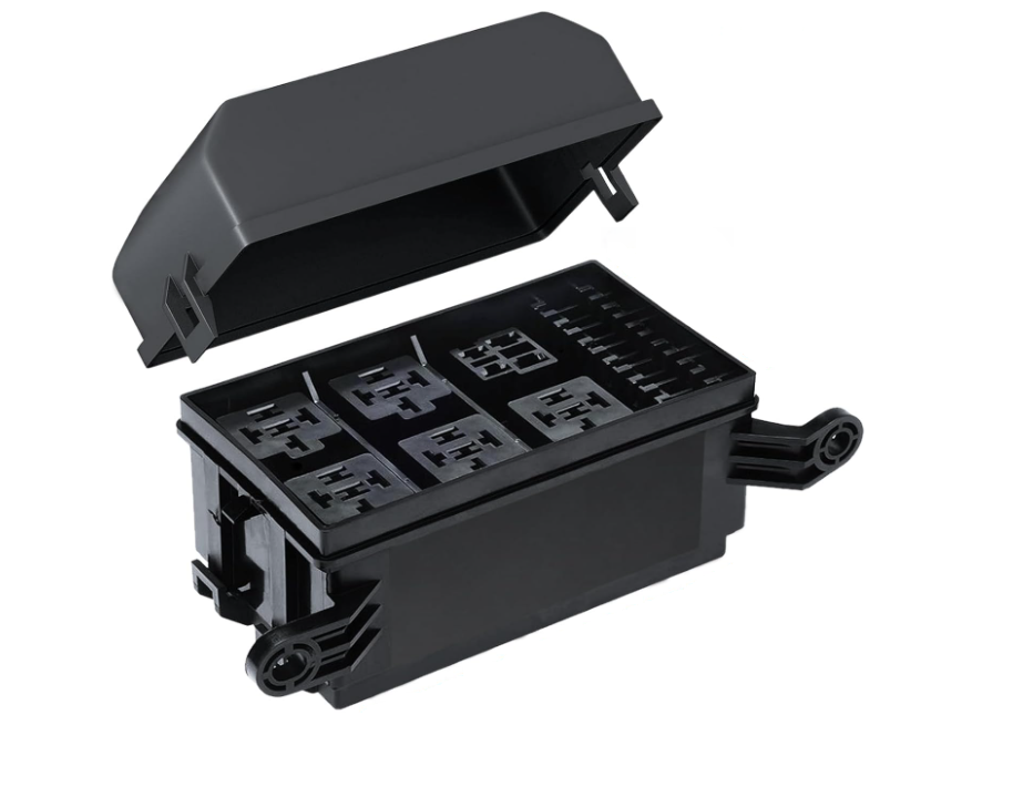 Fuse and relay box